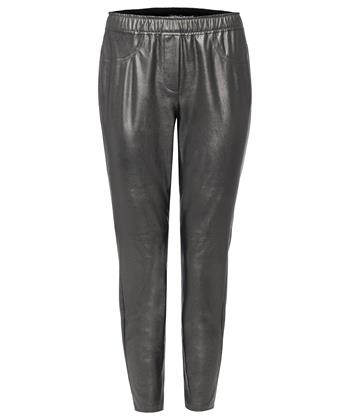 Luisa Cerano metallic tregging vegan leather