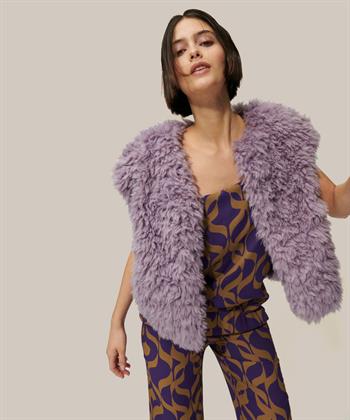 Luisa Cerano mouwloos vest teddy