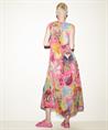 Luisa Cerano mouwloze jurk tropische bloemprint