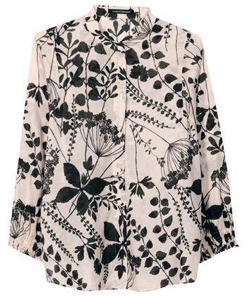Luisa Cerano poplin blouse bloemenprint
