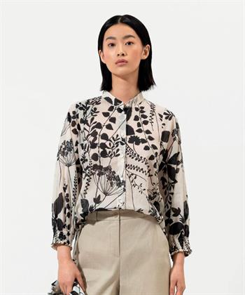 Luisa Cerano poplin blouse bloemenprint