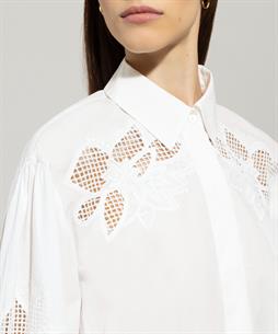 Luisa Cerano poplin blouse broderie