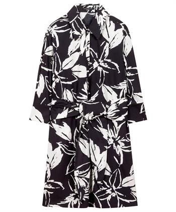 Luisa Cerano poplin jurk bloemenprint