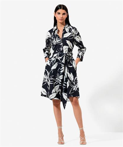 Luisa Cerano poplin jurk bloemenprint