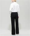 Luisa Cerano pull-on wide leg broek contrastbies