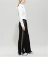 Luisa Cerano pull-on wide leg broek contrastbies