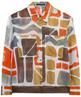 Luisa Cerano ramie blouse grafische print