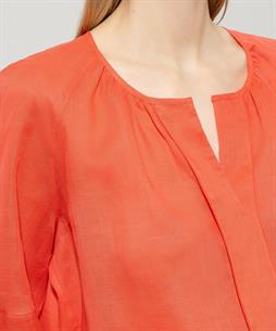 Luisa Cerano ramie blouse kniphals
