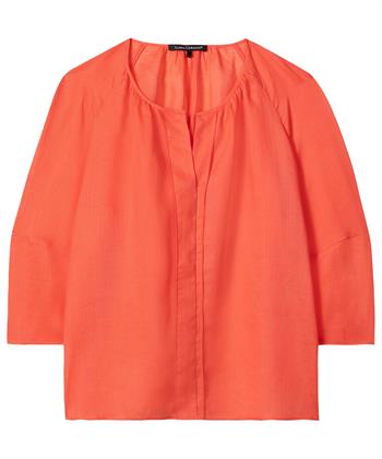 Luisa Cerano ramie blouse kniphals