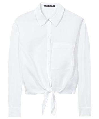 Luisa Cerano ramie blouse met knoop