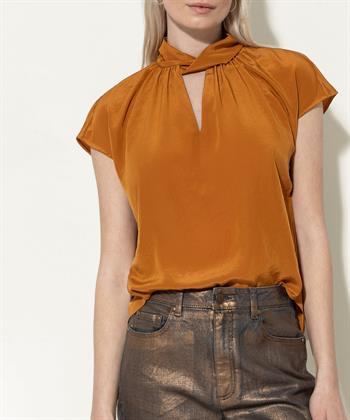 Luisa Cerano silky blouse twist hals