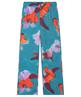 Luisa Cerano straight broek hibiscus bloem