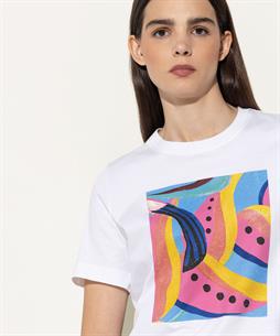 Luisa Cerano T-shirt tropical print