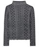 Luisa Cerano turtleneck truitje kant folie print