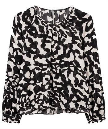 Luisa Cerano voile blouse all-overprint