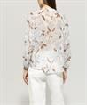 Luisa Cerano voile blouse bloemenprint