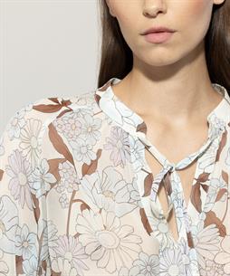 Luisa Cerano voile blouse bloemenprint