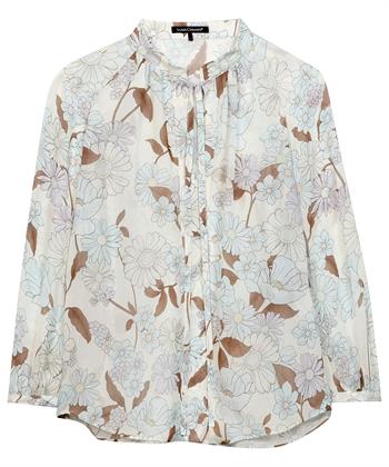 Luisa Cerano voile blouse bloemenprint