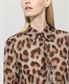 Luisa Cerano voile blouse panter strik
