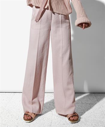 Luisa Cerano wide leg pantalon linnenmix