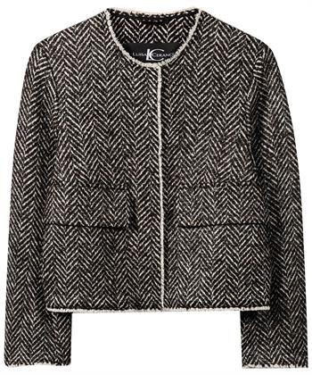 Luisa Cerano wolmix jasje visgraat lurex