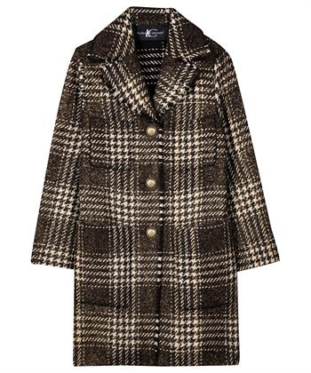 Luisa Cerano wolmix mantel ruit lurex