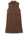 Luisa Cerano wolmix mouwloze blazer