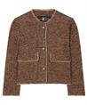 Luisa Cerano wolmix tweed jasje lurex
