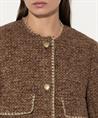 Luisa Cerano wolmix tweed jasje lurex