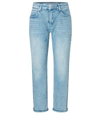MAC Jeans straight fit jeans met strass Flash