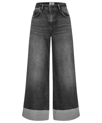 MAC Jeans super wide leg jeans omslag Nevada