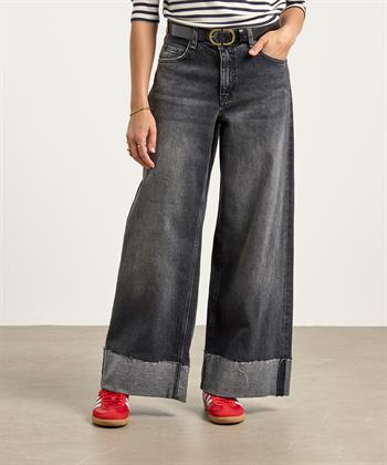 MAC Jeans super wide leg jeans omslag Nevada