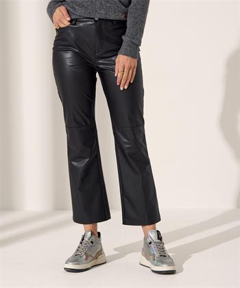 MAC Jeans vegan leather kick flare broek Aida