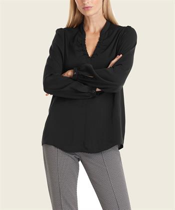Marc Cain blouse kniphals plooitjes