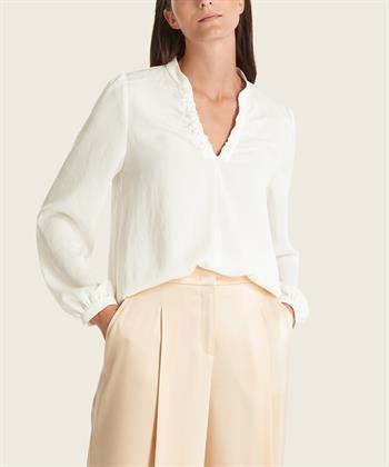 Marc Cain blouse kniphals plooitjes