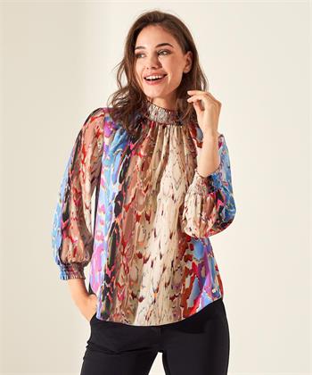 Marc Cain blouse smock multicolour