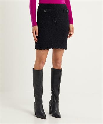 Marc Cain boucle rok wolmix paillet