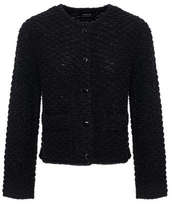 Marc Cain bouclé structuur vest pailletjes