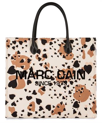 Marc Cain canvas shopper luipaardprint
