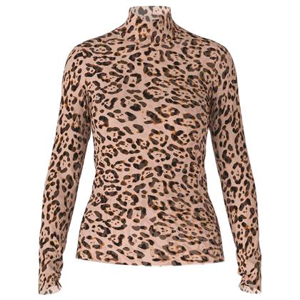 Marc Cain colshirt mesh animalprint