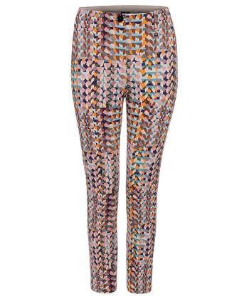 Marc Cain cropped broek scuba multicolor