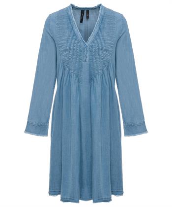 Marc Cain denim jurk pleated