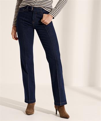 Marc Cain flared jeans met deelnaad Faro