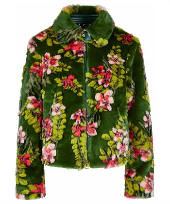 Marc Cain fun fur jas flower