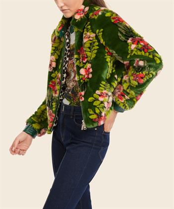 Marc Cain fun fur jas flower
