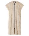 Marc Cain fun fur mouwloos vest met rits