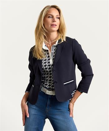 Marc Cain jersey blazer streepboord