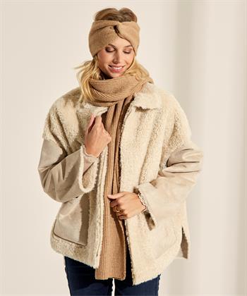 Marc Cain lammy fun fur jas reversible