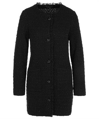 Marc Cain lang bouclé wolmix vest
