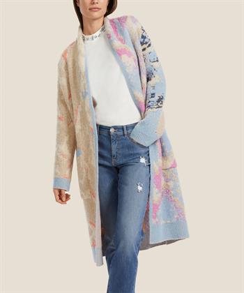 Marc Cain lang swagger vest sjaalkraag